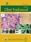 Traditional Medicine Journal (Sinta 2)- Majalah Obat Tradisional - Volume 25, No 1, Tahun 2020