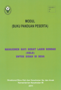 Manajemen bayi berat lahir rendah (BBLR) untuk bidan desa : buku acuan (Kebidanan)