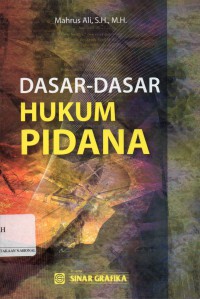 Dasar-dasar Hukum Pidana