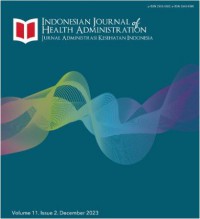 Jurnal ARS : Indonesian Journal of Hospital Administration (JAKI) Vol.11, No.02 (2023)