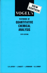 Image of Vogel’s Textbook of Quantitative Chemical Analysis 5th Edition